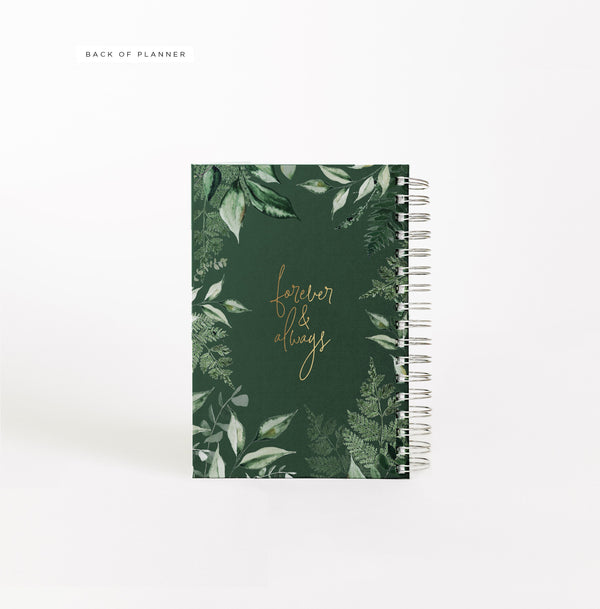 Wedding Planner | Personalized Wedding Planning Book |  Custom Bridal Shower Gift | Gift for Bride | Bridal Planner | Design: Botanical