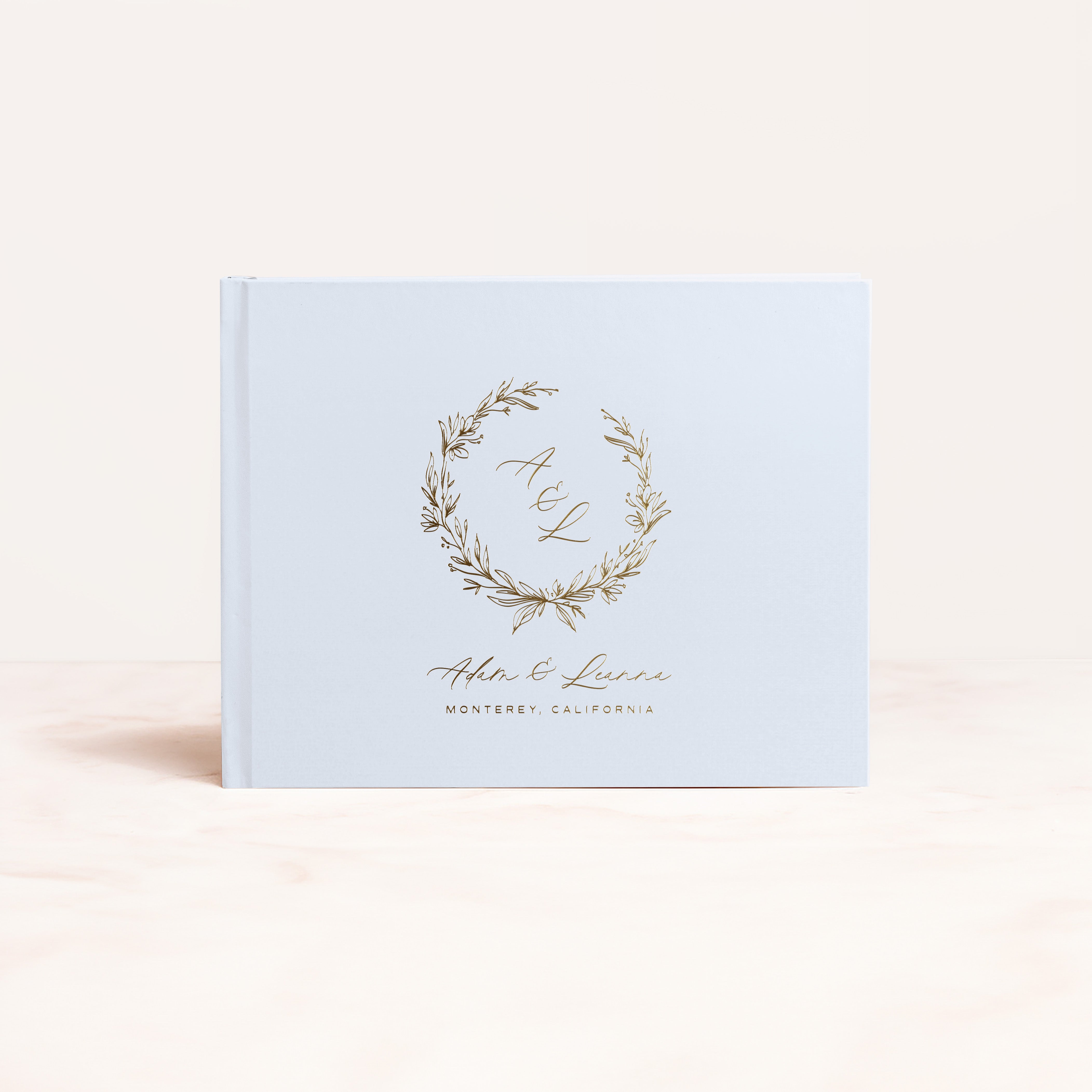 Fancy Wreath Guest Book