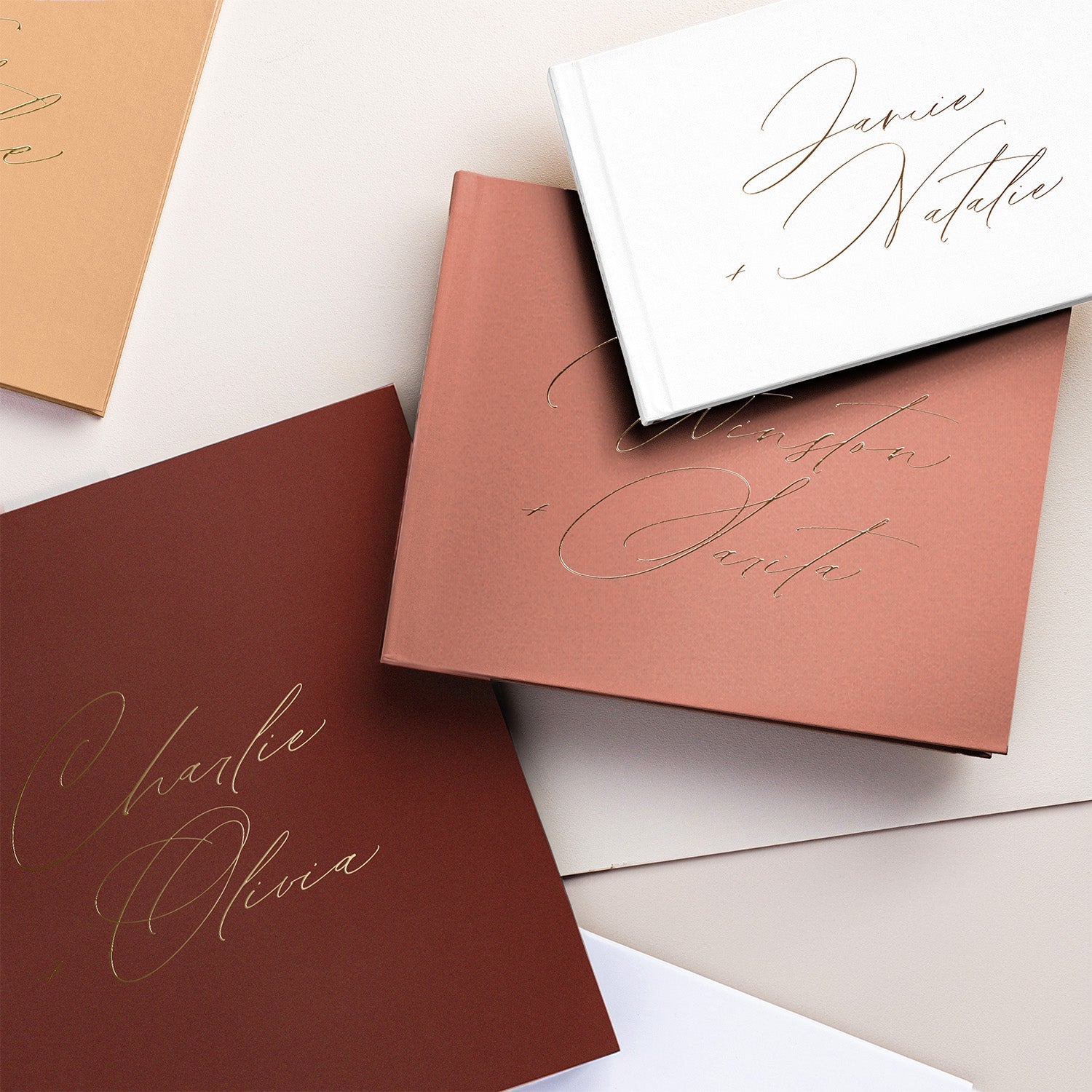 Modern Script Guest Book