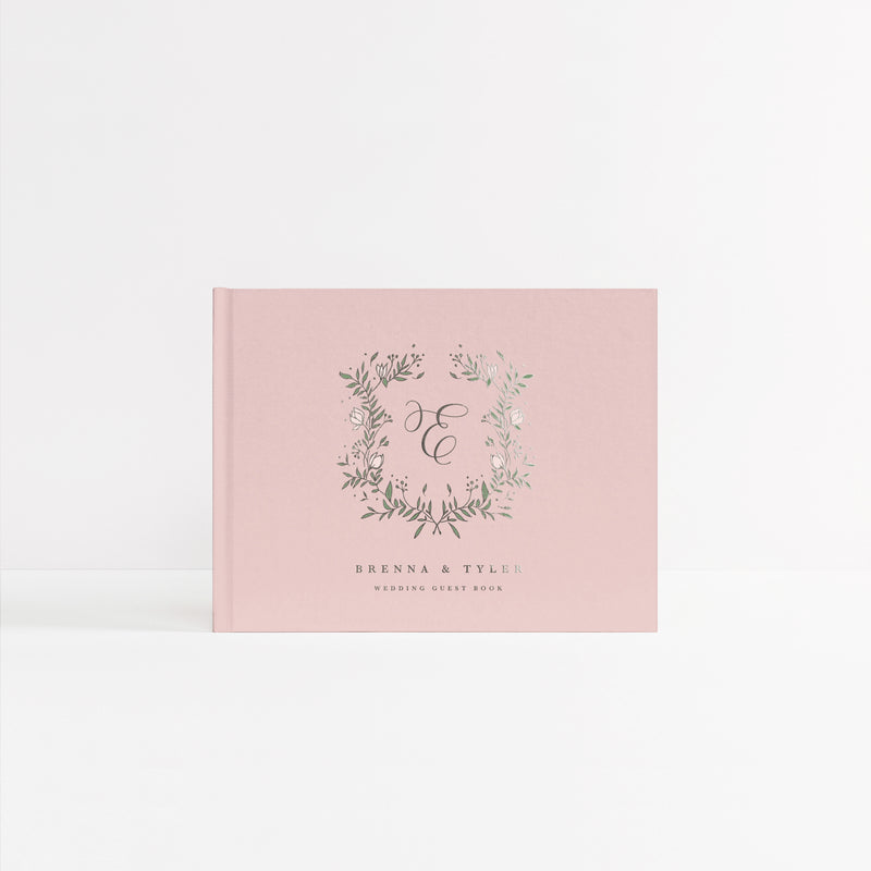pretty-pink-and-navy-city-wedding-polaroid-guest-book - The