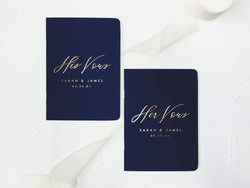 French Elegance Vow Books - Set of 2