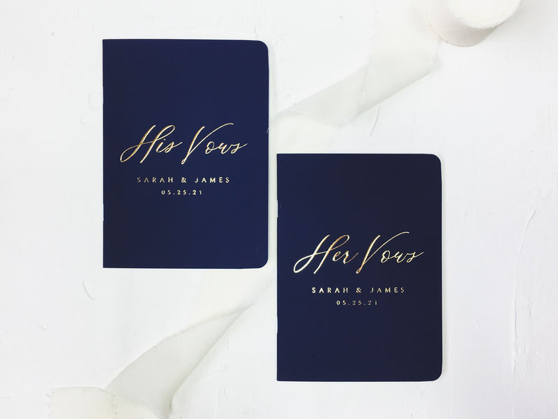 French Elegance Vow Books - Set of 2