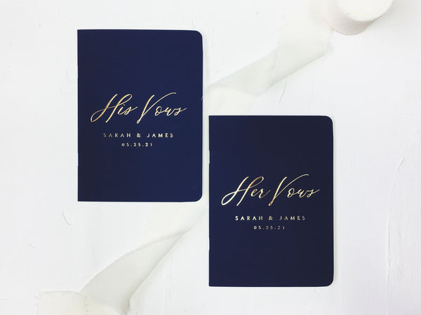 Wedding Vow Books | Custom & Personalized | Luna Paper Company