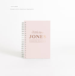 Wedding Planner | Personalized Wedding Planning Book | Pink Bridal Shower Gift Idea | Engagement Gift | Gift for Bride | Design: Vogue