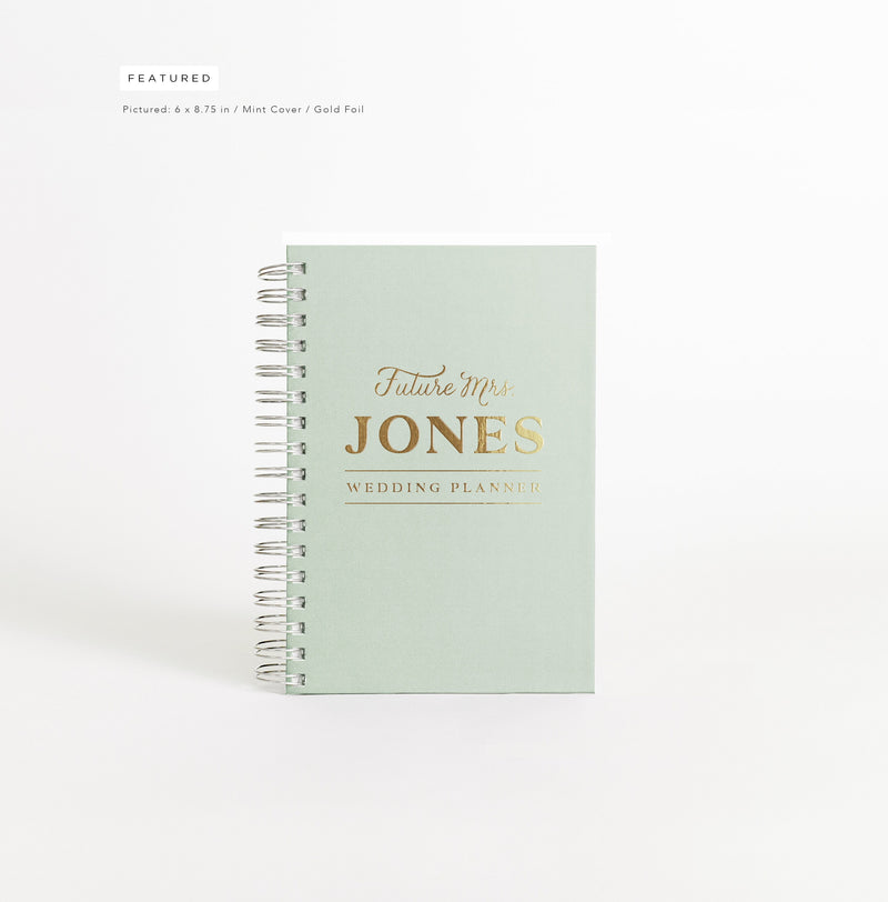 Wedding Planner | Personalized Wedding Planning Book | Mint Green Bridal Shower Gift | Engagement Gift | Gift for Bride | Design: Vogue