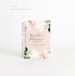 Wedding Planner | Personalized Wedding Planning Book | Bridal Shower Gift Idea | Pink Planner | Gift for Bride | Design: Blushing Bride