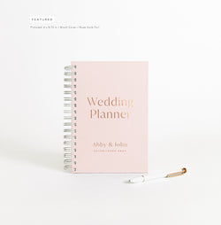 Wedding Planner | Personalized Wedding Planning Book | Bachelorette Gift Idea | Real Foil Book | Gift for Bride | Design: Simplicity